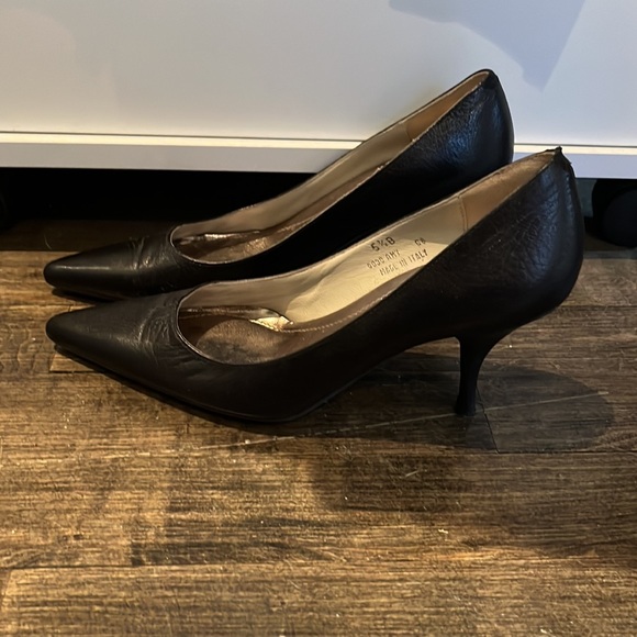 Vintage Y2K Coach Pumps size 5.5 Black - Picture 3 of 5